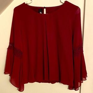 Maroon Dressy Blouse